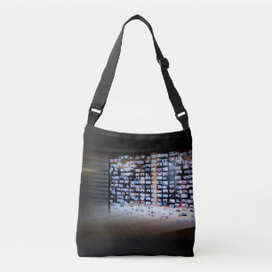 Crossing online borders crossbody bag