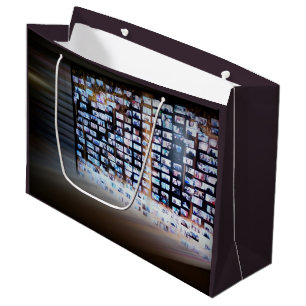 Crossing online borders large gift bag