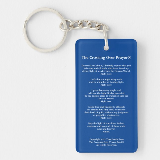 Crossing Over Prayer Keychain (Front)