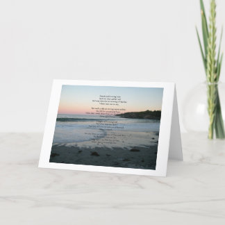 "Crossing the bar" Card