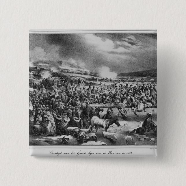 Crossing the Berezina 15 Cm Square Badge (Front)