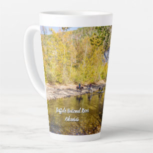 Crossing The Buffalo River Latte Mug