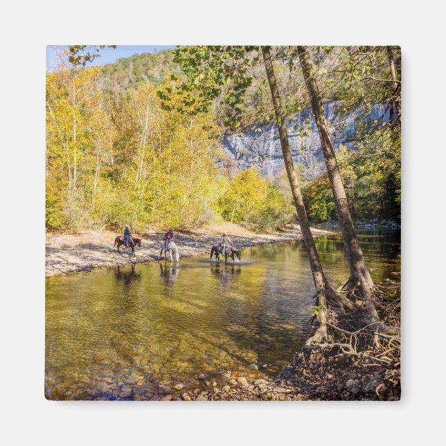 Crossing The Buffalo River Magnet (Front)