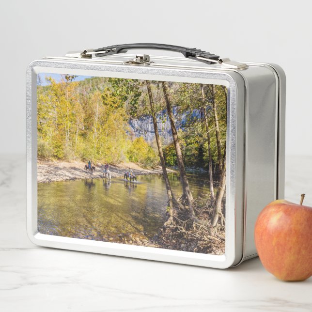Crossing The Buffalo River Metal Lunch Box (In Situ)