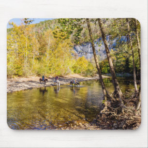 Crossing The Buffalo River Mouse Pad