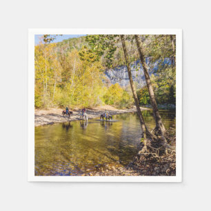 Crossing The Buffalo River Napkin