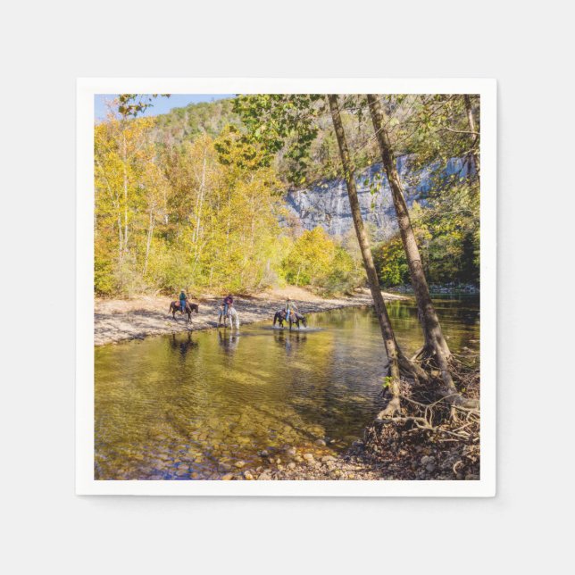 Crossing The Buffalo River Napkin (Front)