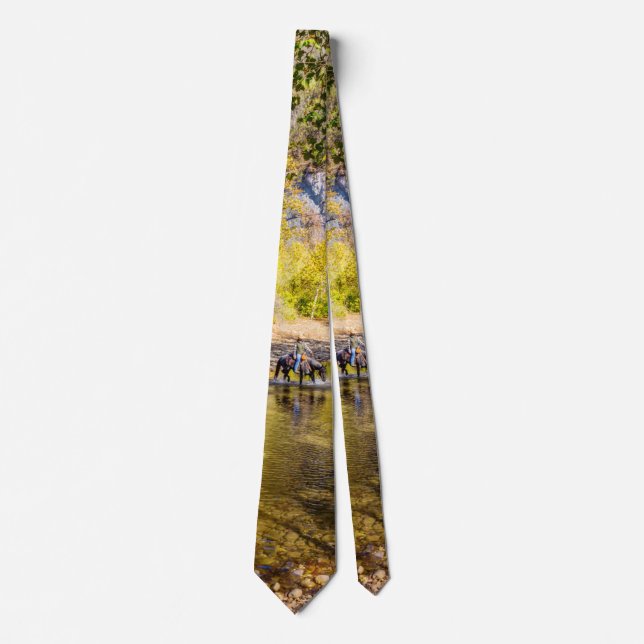 Crossing The Buffalo River Neck Tie (Front)