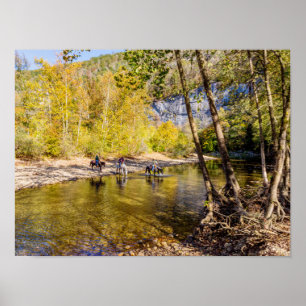 Crossing The Buffalo River Poster