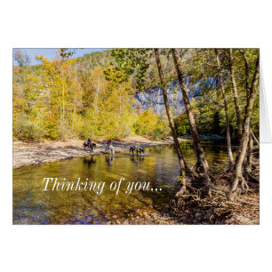 Crossing The Buffalo River Thinking Of U Card