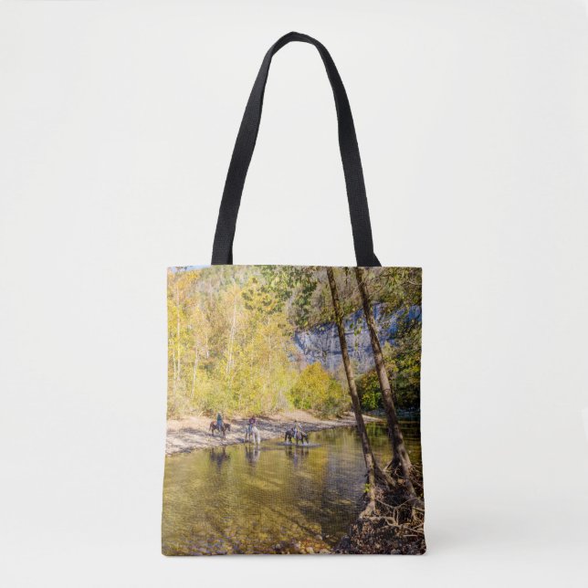 Crossing The Buffalo River Tote Bag (Front)