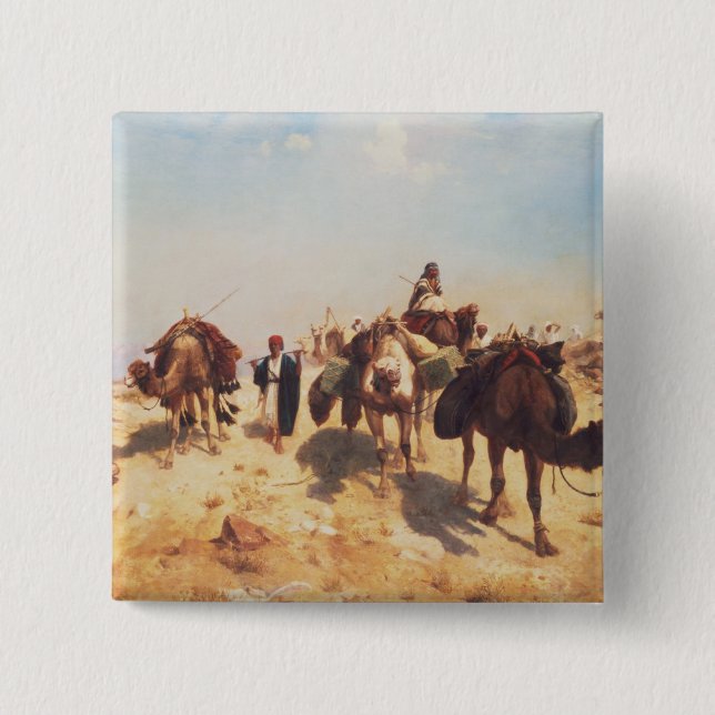 Crossing the Desert 15 Cm Square Badge (Front)