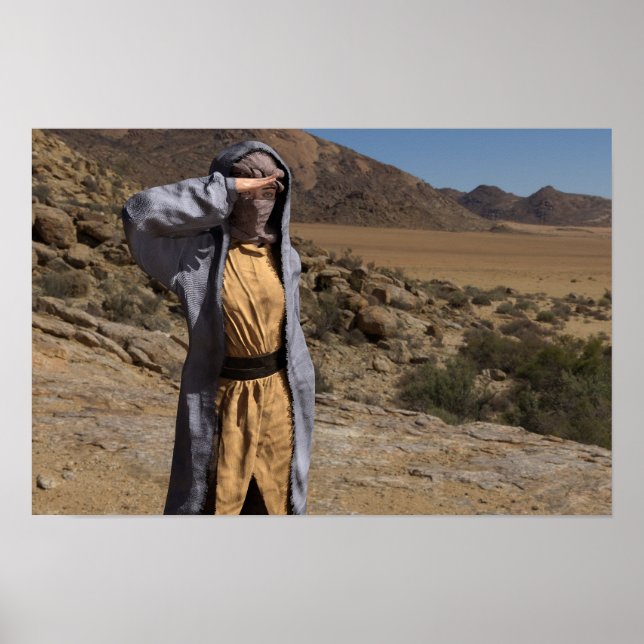 Crossing The Desert Fantasy Poster Print (Front)