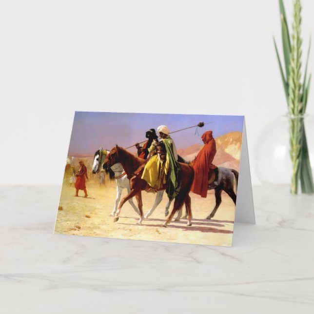 Crossing the desert holiday card (Front)