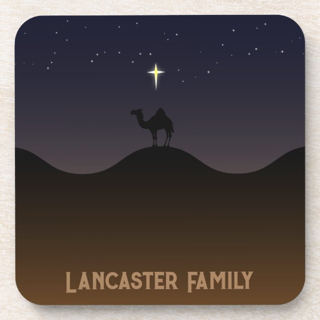 Crossing The Desert On Camel With No Name Coaster (Front)