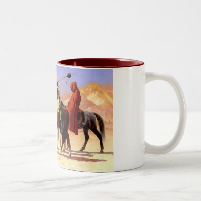 Crossing the desert Two-Tone coffee mug (Right)