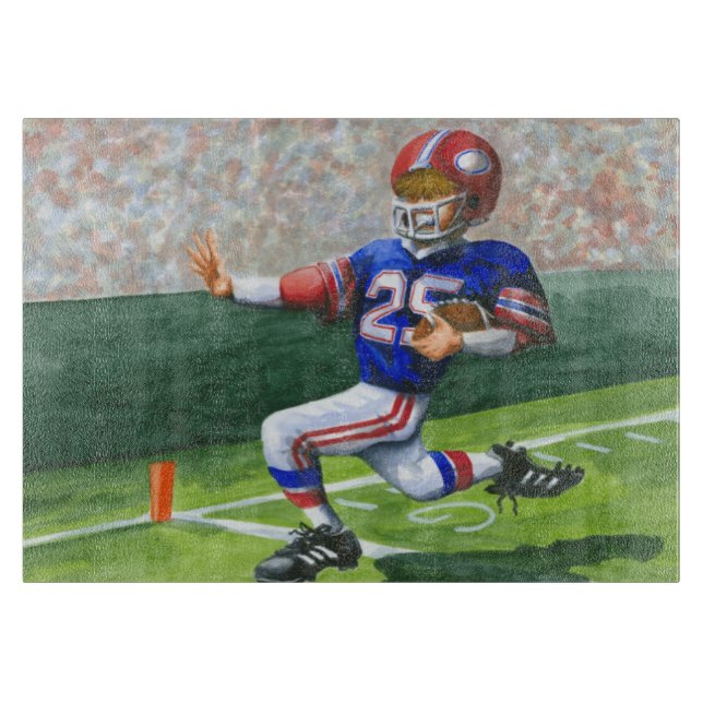 Crossing the Goal Line for a Touchdown Cutting Board (Front)
