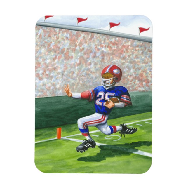 Crossing the Goal Line for a Touchdown Magnet (Vertical)