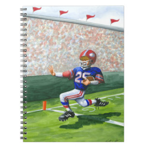 Crossing the Goal Line for a Touchdown Notebook