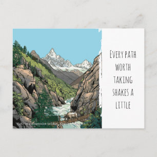 Crossing the Khumbu Mt. Everest Region Holiday Postcard