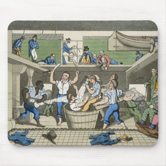 Crossing the Line, plate from 'The Adventures of J Mouse Pad (Front)