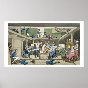 Crossing the Line, plate from 'The Adventures of J Poster