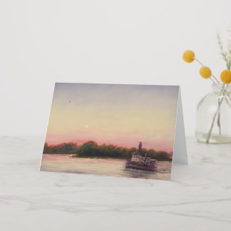 Crossing the Savannah River - Folded Greeting Card