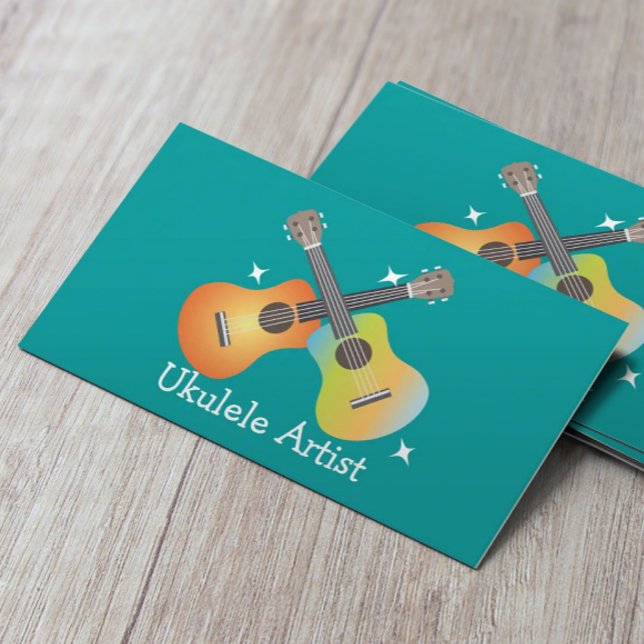 Crossing Ukes Ukulele Artist Business Card (Creator Uploaded)