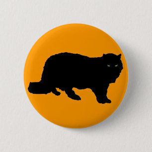 Crossing Your Path Black Cat 6 Cm Round Badge