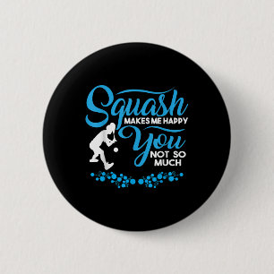 Crossminton Racquetball Speed Badminton Player Squ 6 Cm Round Badge