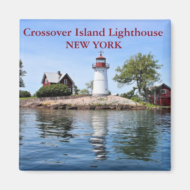Crossover Island Lighthouse, New York Magnet (Front)