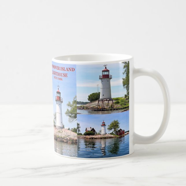 Crossover Island Lighthouse, New York Mug (Right)