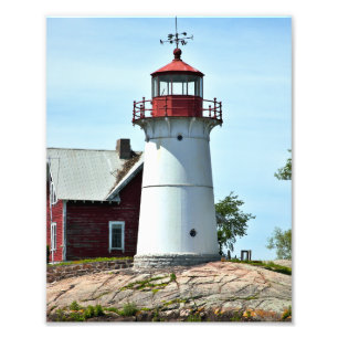 Crossover Island Lighthouse, New York Photo Print