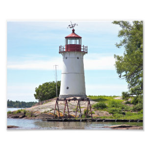 Crossover Island Lighthouse, New York Photo Print