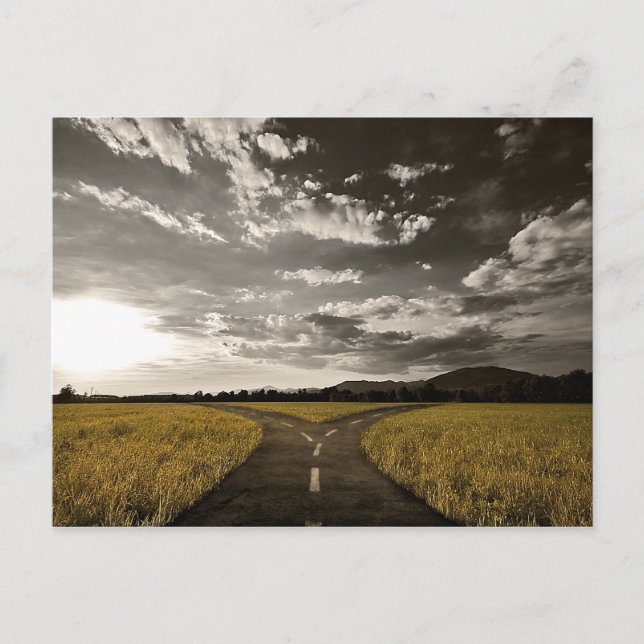 Crossroad bivio postcard (Front)