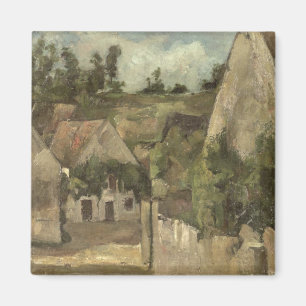 Crossroads at the Rue Remy, Auvers, c.1872 Magnet