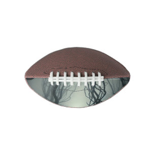 Crossroads in the Fog - Gloomy Forest Art Print Football