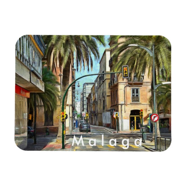 Crossroads in the southern city. magnet (Horizontal)