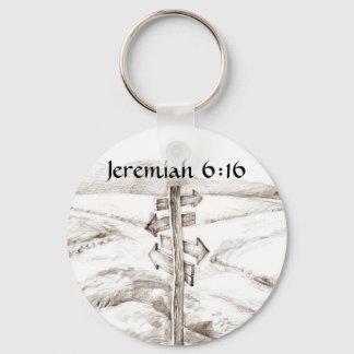 Crossroads, Jeremiah 6:16 a.m. Key Ring