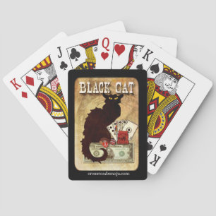 Crossroads Mojo Lucky Black Cat Playing Cards