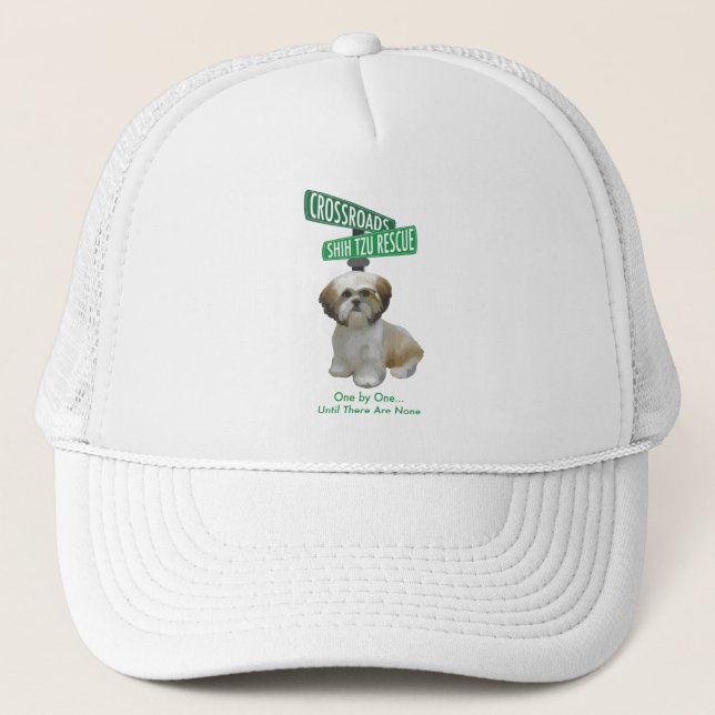 Crossroads ShihTzu Rescue Trucker Hat (Front)
