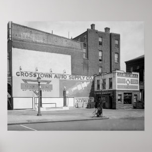 Crosstown Auto Supply, 1920. Vintage Photo Poster