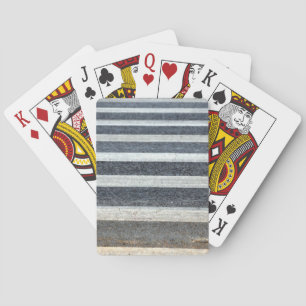 Crosswalk or Zebra Crossing Playing Cards