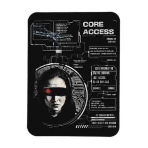 Crosswired - Techno-Brutalist Streetwear Design Magnet