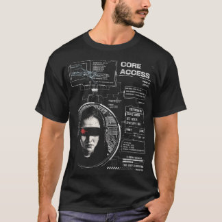 Crosswired - Techno-Brutalist Streetwear Design T-Shirt