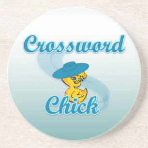 Crossword Chick #3 Coaster