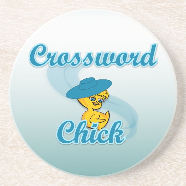 Crossword Chick #3 Coaster (Front)
