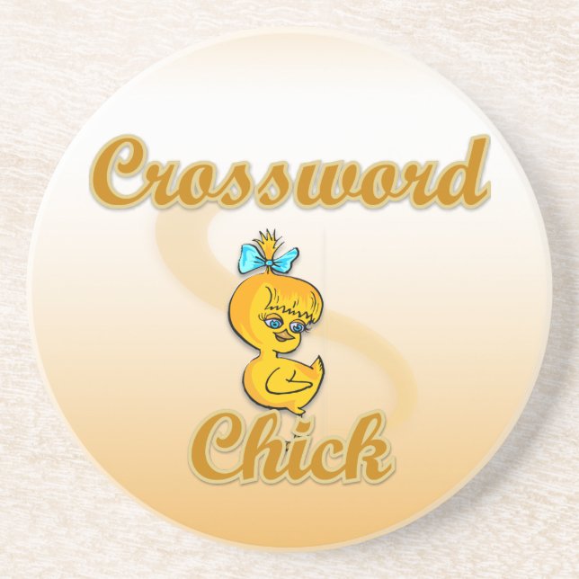 Crossword Chick Coaster (Front)