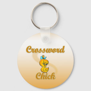 Crossword Chick Key Ring