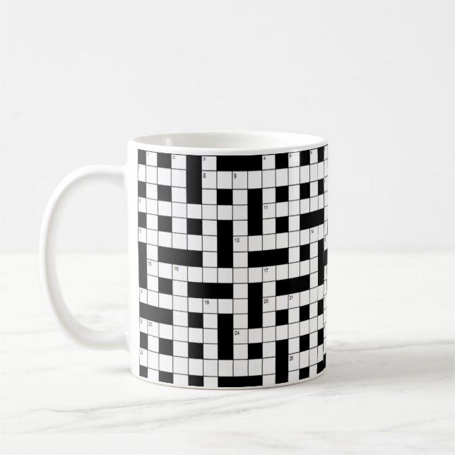 Crossword clue coffee mug (Left)